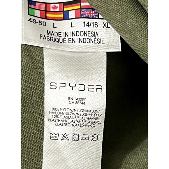 NWT Spyder Women's Green Activewear Convertible Pants Zip off Shorts Size Large - Picture 11 of 11